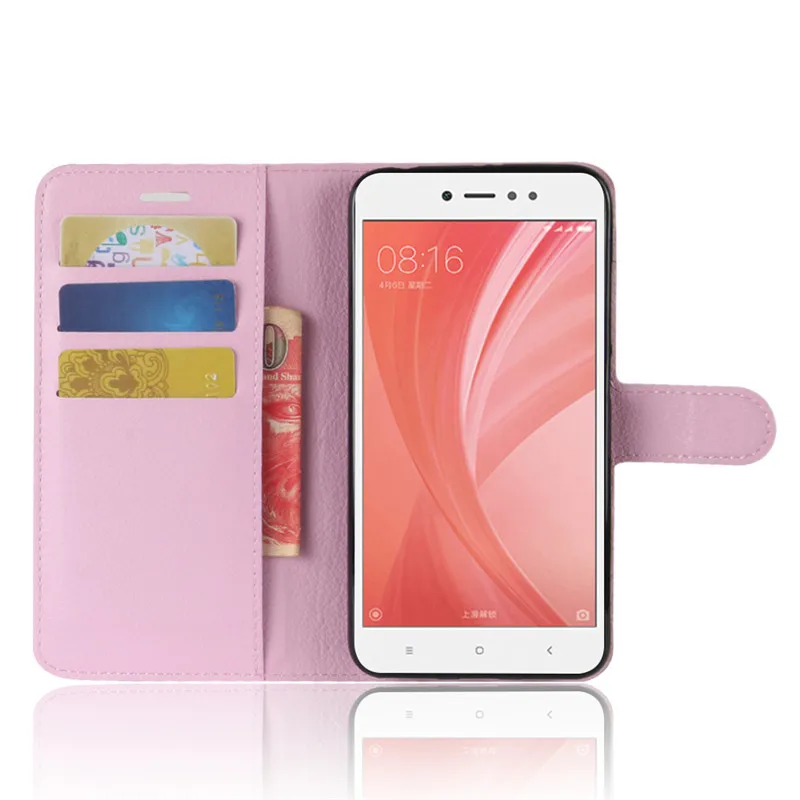 Чехол книжка из искусственной кожи для Xiaomi Redmi Note 5A 5 A Prime Pro Red Y1 Lite|case for xiaomi|case xiaomi