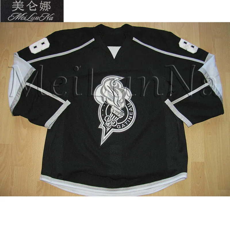 

MeiLunNa Customize Q Hull Gatineau Olympiques Hockey Jerseys Claude Giroux Home Road Sewn On Any Name NO. Size
