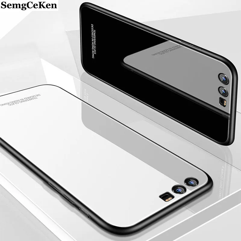 SemgCeKen роскошный оригинальный жесткий стеклянный зеркальный чехол для huawei p10 plus