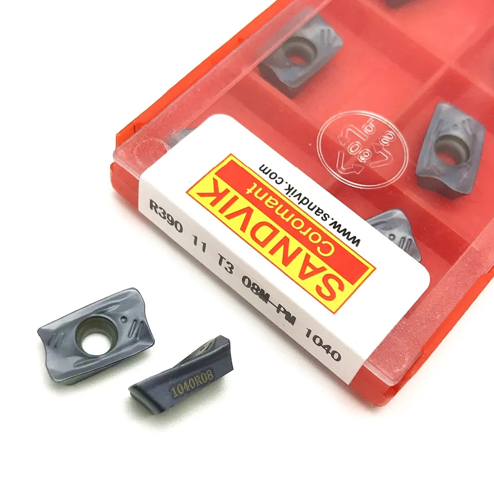 

R390 11T308 M PM 1030/1025/1040 carbide inserts for indexable end cutter machine face milling cutting tool R39011T308M