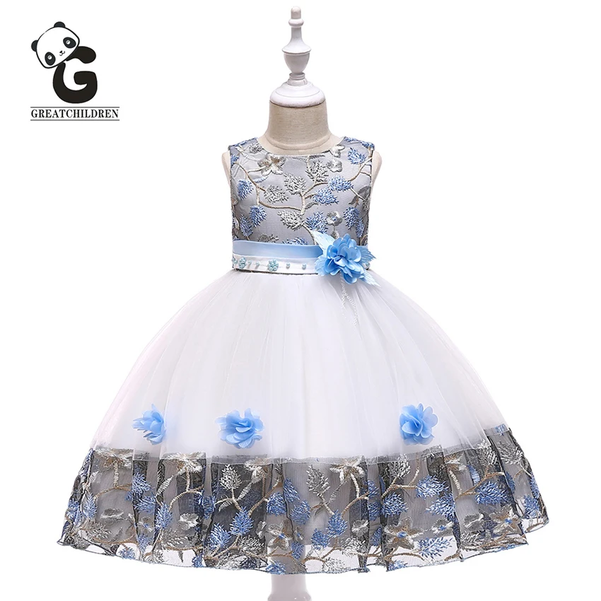 

Kids Dresses for Girls Wedding Evening Dress flower Girl Dresses First Communion Pageant Princess Dress Handmade Beaded Gowns