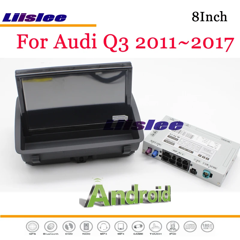 Liislee Android мультимедиа для Audi Q3 8U RS 2011~ с AUX Стерео Радио DVD плеер Зеркало Ссылка gps Navi навигационная система