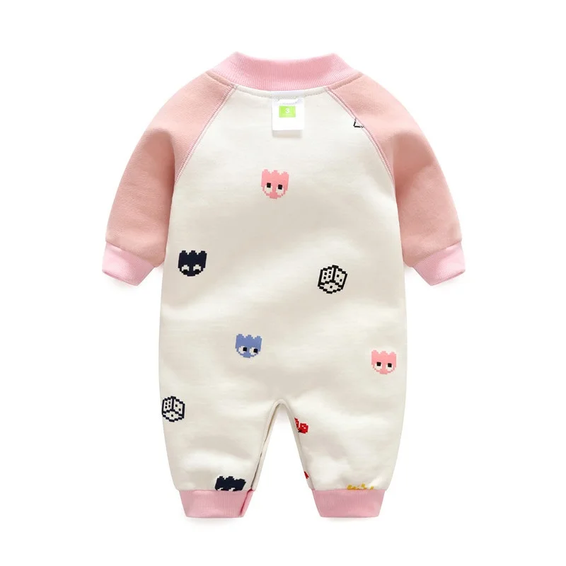 Детские теплые флисовые комбинезоны зимние комбинезоны CottonCostumes Одежда для новорожденных Осенняя зимняя верхняя одежда
