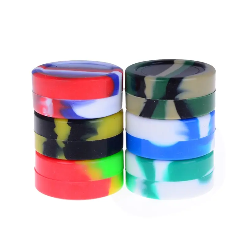 

10ml Nonstick Silicone Container Cosmetic Box Pill Case Medical Drugs Tablet Empty Holder Random Color Medicine Boxes