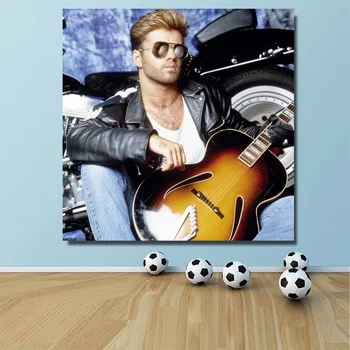 

George Michael Poster English Singer Poster Print on Canvas Home Decor Wall Art No Frame