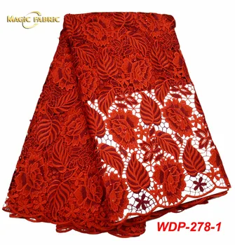 

Guipure lace fabric 2018 African cord lace fabric high quality Nigerian lace water soluble fabric for clothes 5 yards WDP-278
