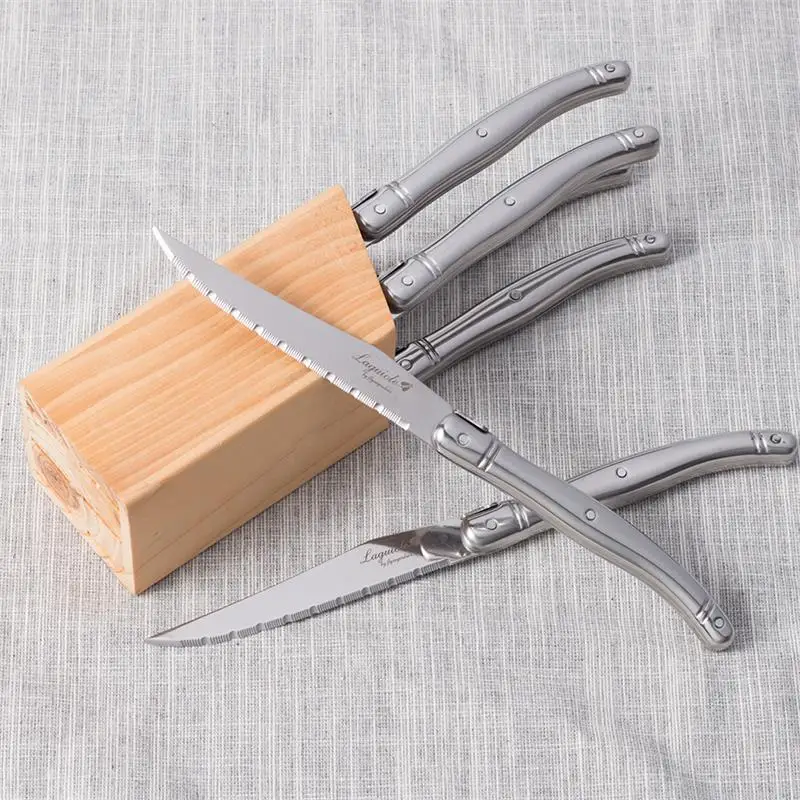 6 шт. столовые ножи из нержавеющей стали|laguiole steak knives|steak knivesdinner knife |