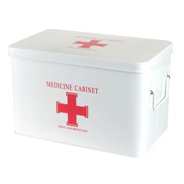 NEW Metal Medicine Cabinet Multi-layered Family Box First Aid Storage Box Storage Medical Gathering Emergency Kits