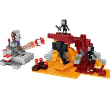 lele 79283 Minecrafted series same as 21126 The Wither Steve Skeleton building blocks bricks Educational toys brinquedos legeod