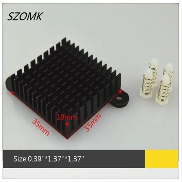 10 шт. чехол для инструмента 10*35*35 мм алюминиевый радиатор diy электронный