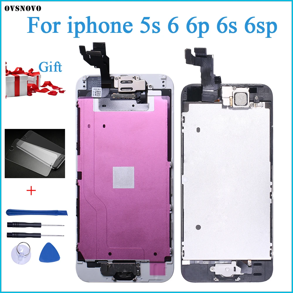 AAA+++ Full Assembly For iPhone 6 6S Plus LCD With Camera Home Button