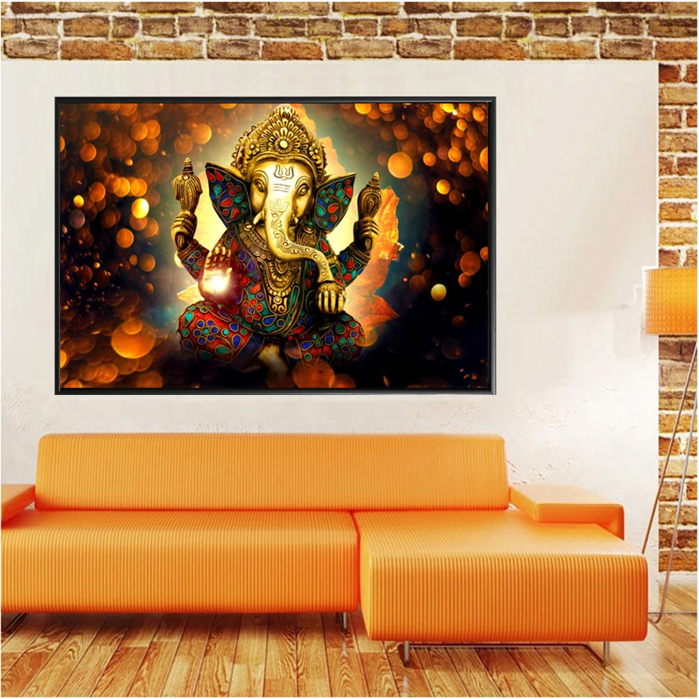 Ganesha боги холст картины для гостиной индуистские декоративные дома стены
