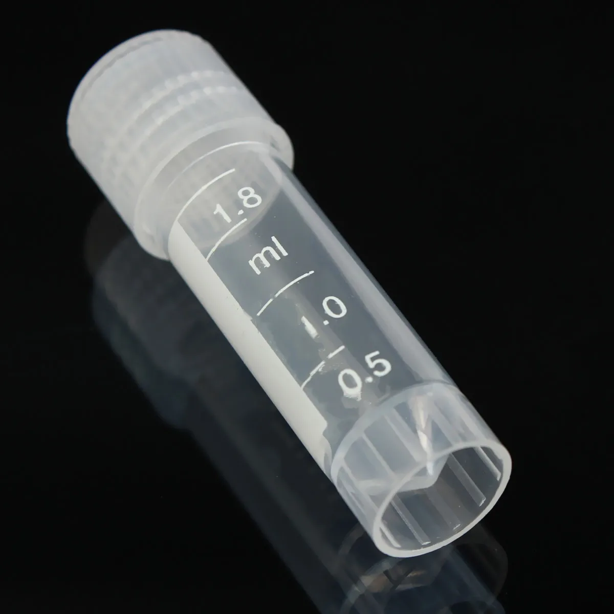 Kicute 10 шт./упак. 1,8 мл пластик центрифуги тесты трубки с винтом кулон с металлической застежкой контейнер устойчивая школьные принадлежности