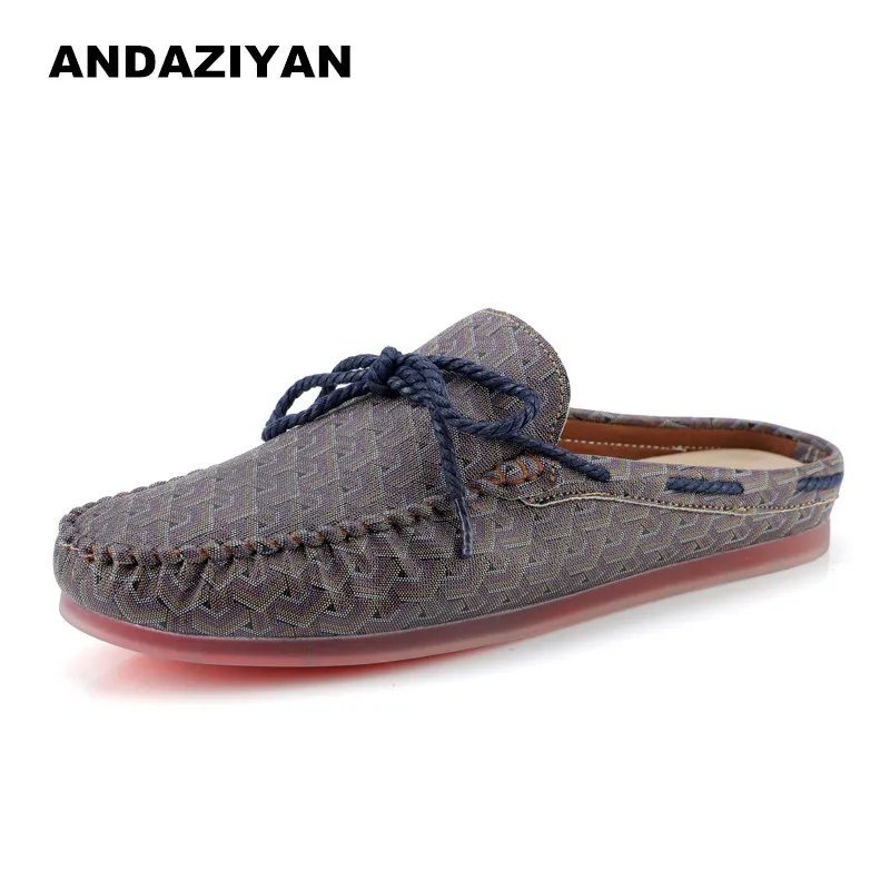 

Casual shoes, male one pedal, lazy shoes, half drag, light, cute shoes