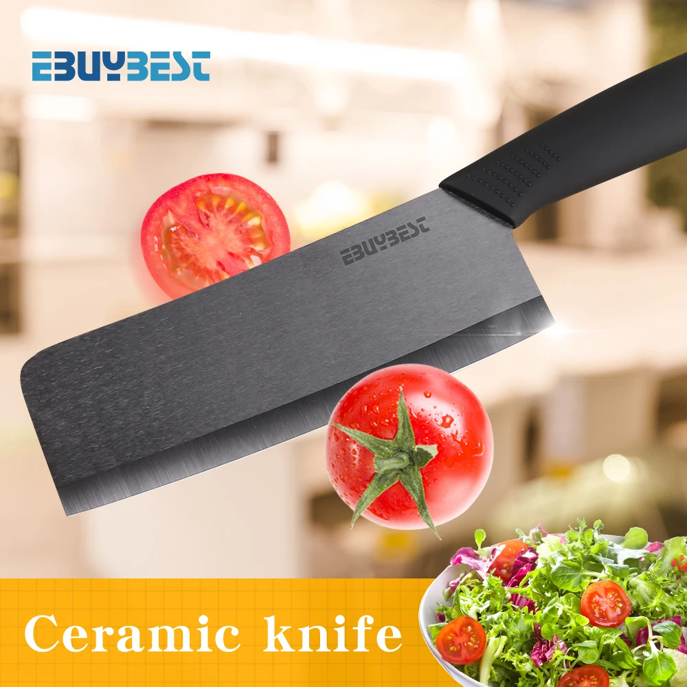 High Quality Zirconia Ceramic Chef Knife 6.5 inch Black Blade Fruit