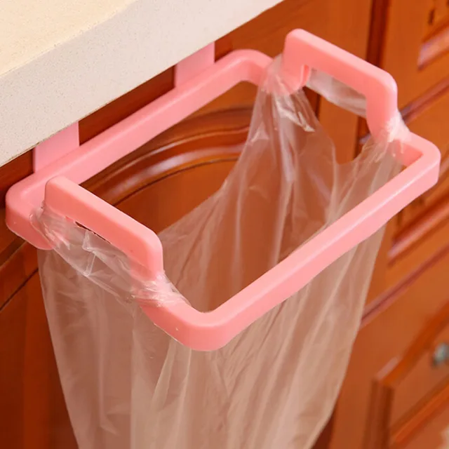 Special Offers Plastic Garbage Bag Shelf Towel Rack Storage Hook for Kitchen Cabinet Door Back