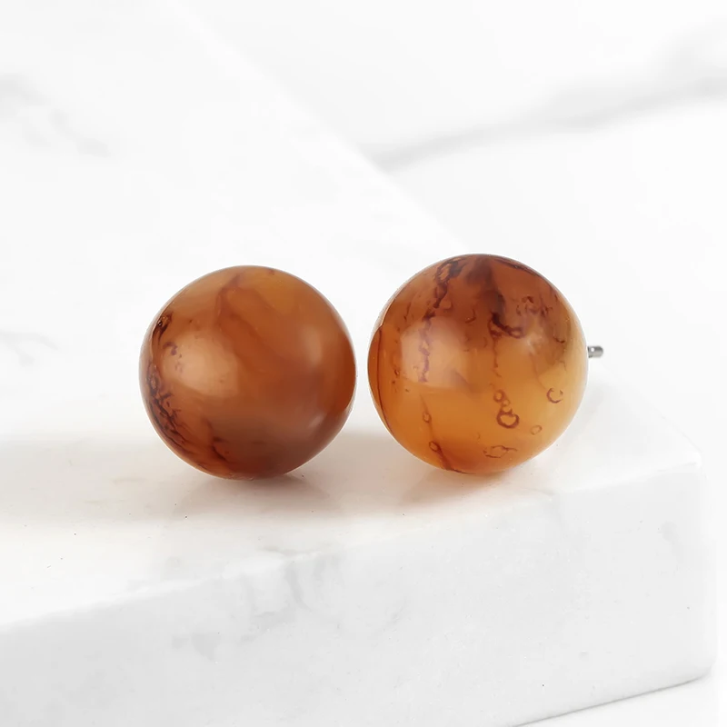 

Fashion jewelry Tortoiseshell Brinco Acrylic Earrings Women elegant small earrings Bohemian Round drop earrings Leopard Earrings