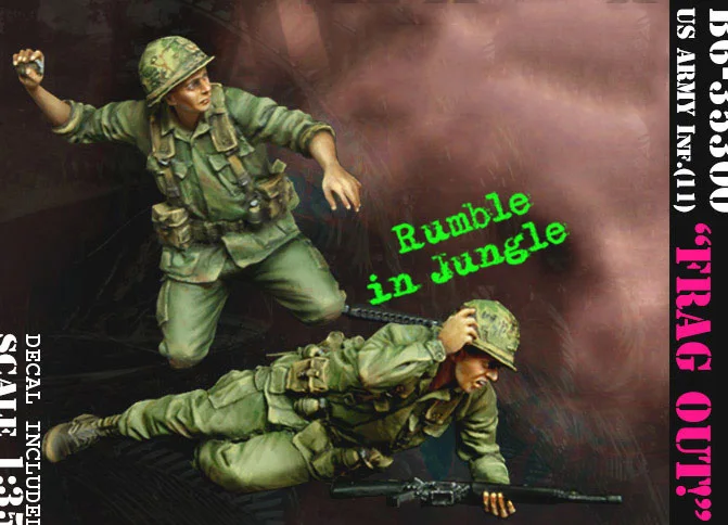 

1/35 Scale Resin Figure VN US Infantrymen Frag Out