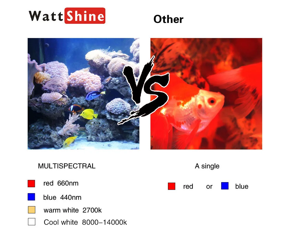 54W 36W Freshwater Saltwater aquarium lighting Marine Reef aquariums Fish tank lights Coral grow Aquatic plants E27 led light (16)