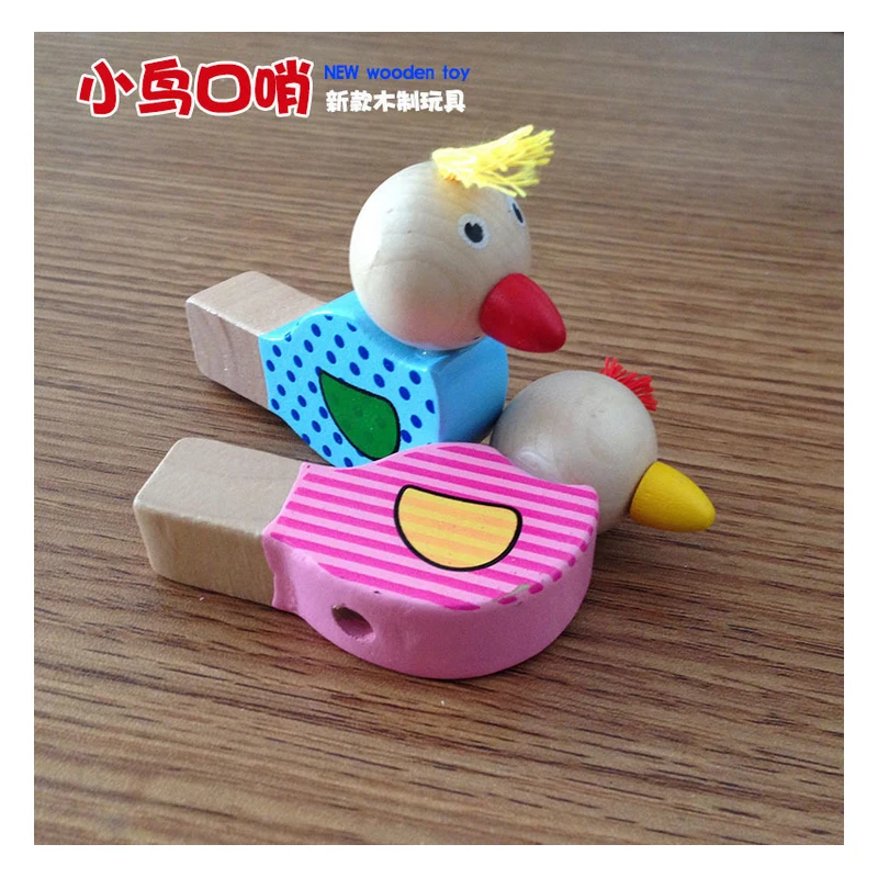 

N020 Freeshipping Wooden child toy animal small whistle wooden small whistle child early childhood musical instrument