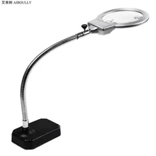 Archaeological research Magnifying glass 5X Diagnostic tools Precision electronic repair Desktop magnifying glass with LED light Archaeological research Magnifying glass 5X Diagnostic tools Precision electronic repair Desktop magnifying glass with LED light