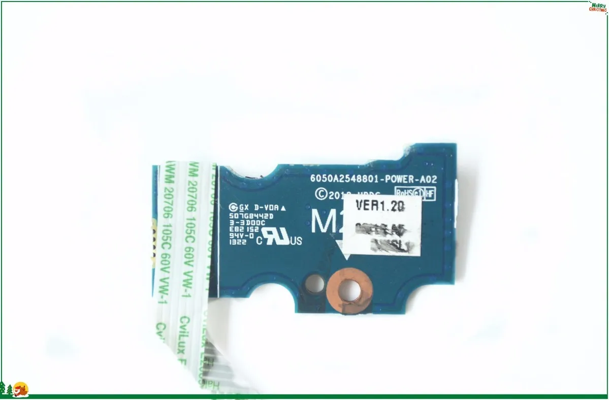 6050A2548801 POWER A02 плата кнопки питания с гибким кабелем для HP Envy 15 j M6 N Series 100%