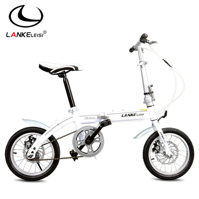 Cheap 14-inch folding bicycles double disc aluminum fahrrad adult mini bike folding bike