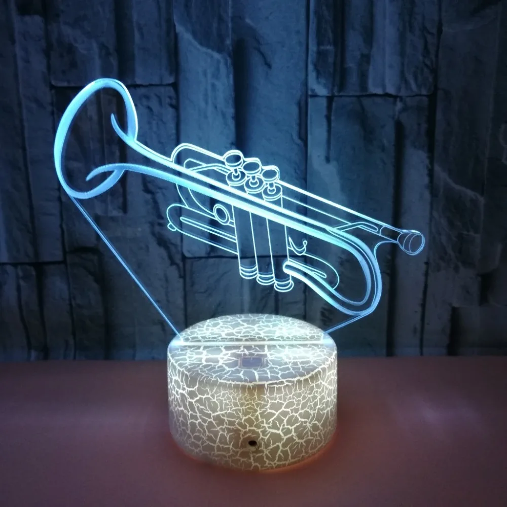 Маленький 3D ночник креативный 3 D лампа визуальное освещение для украшения комнаты рождественский подарок, новинка для малышей