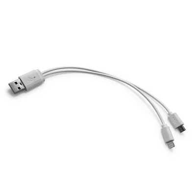 Earringory عالية الجودة الأبيض الأزياء نوع شحن usb كابل بيانات للهواتف مع واحد واسعة رئيس واحد صغير