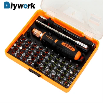 

DIYWORK 53 in 1 Precision Screwdriver Set for Phone PC Repair Multifunction with Trox Hex Cross Flat Triangle Screwdriver