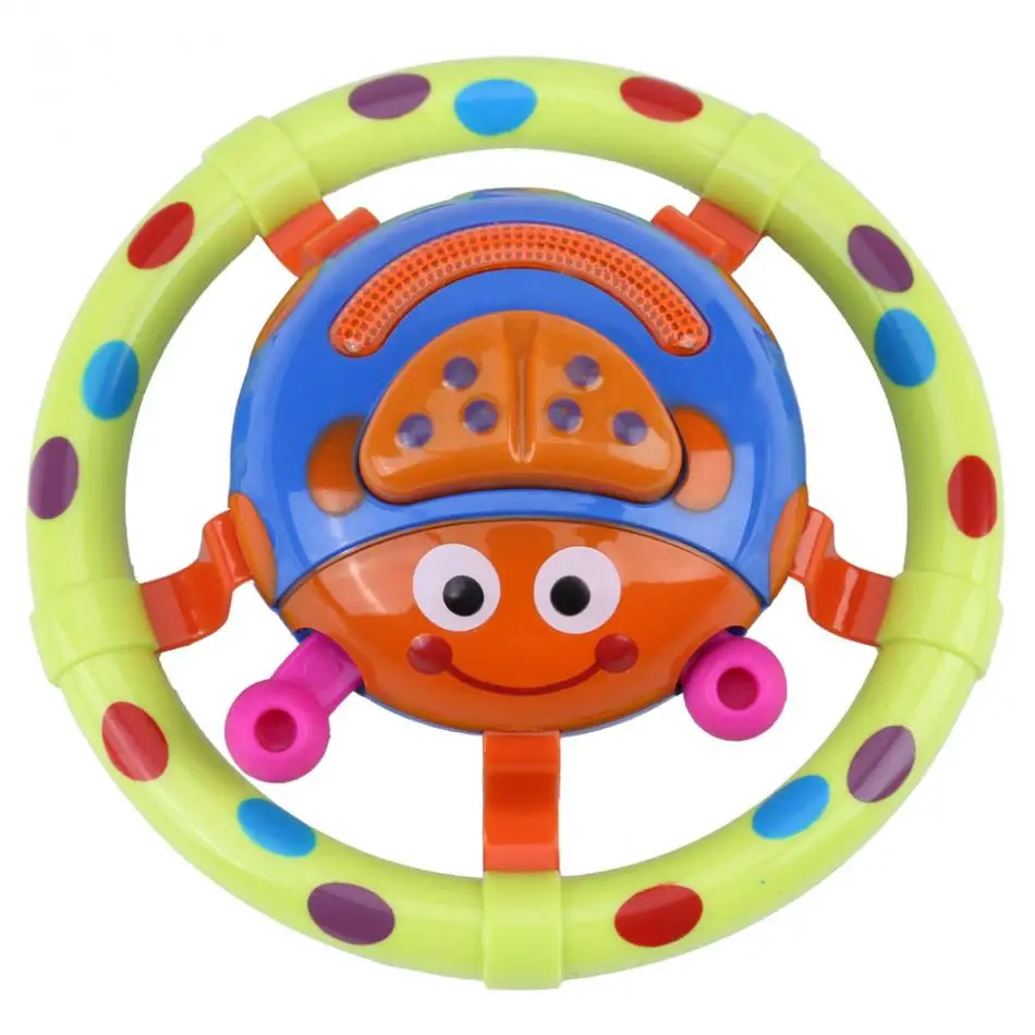 1Pcs Cute Ladybug Baby Hand Grasp Toy with Sound Insect Children Lovely