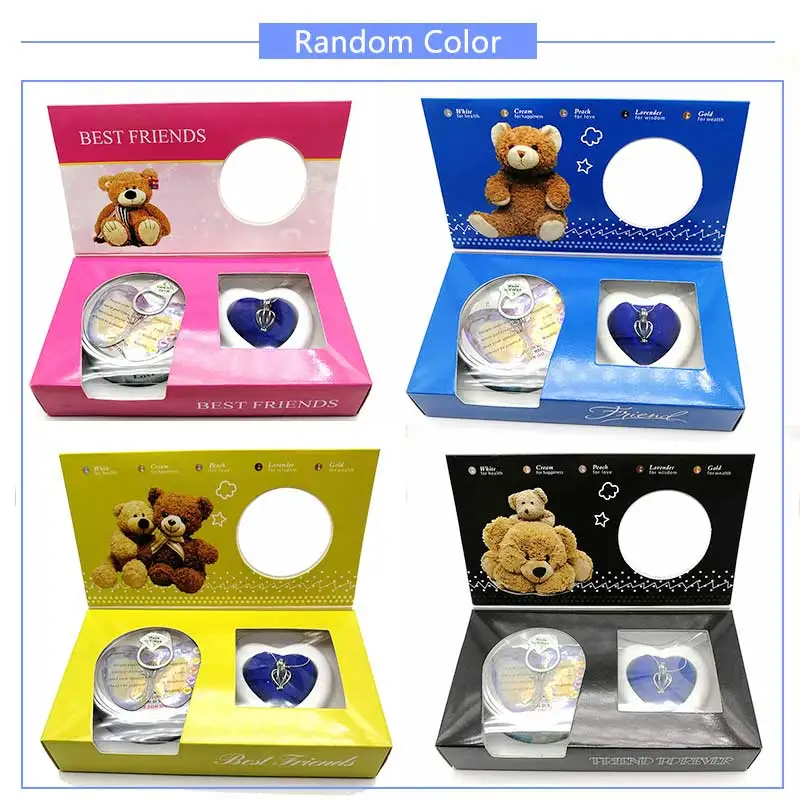 Hongye Cage Holder Wish Box Wish Pearl Love подвесное ожерелье популярное натуральное пресноводное устрицы Подарочная коробка на День святого Валентина - Цвет камня: Random Color