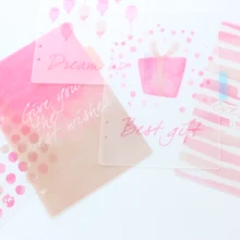 Domikee милый мультфильм 6 отверстий школы биндер пвх индексный разделитель канцелярские принадлежности, прекрасный мультфильм студента тетрадь закладки набор, A5A6