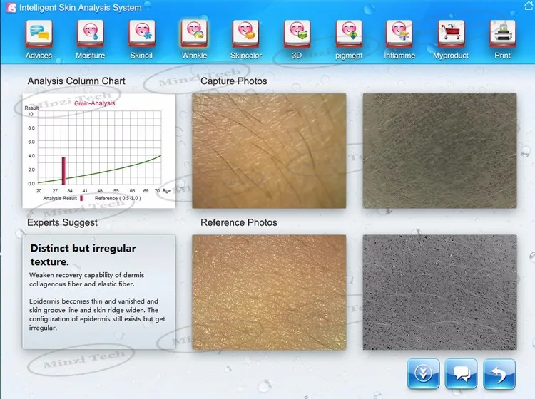 Интеллектуальная система анализа кожи портативное устройство для анализа кожи лица сканер кожи