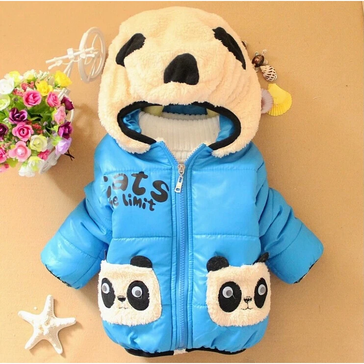

CNJiaYun Baby Boys Jacket Winter Keeping Warm Cartoon Panda Cotton Kids Coats Casual hooded Children Outwear Kids Clothing