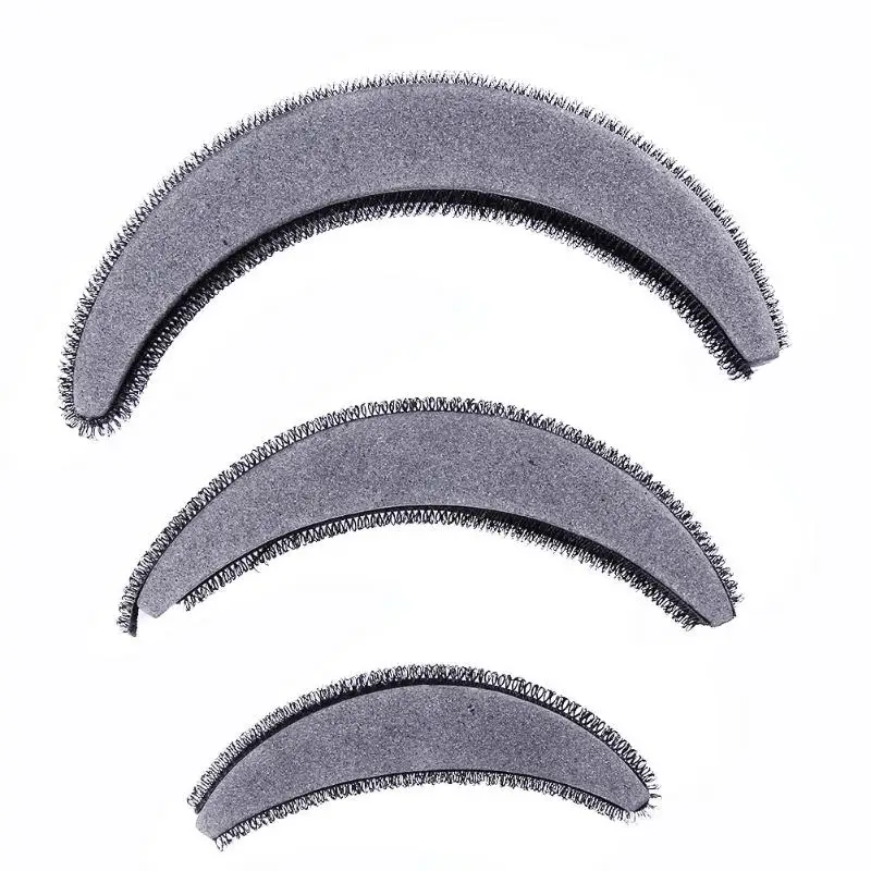 3 размера/упаковка заколки для волос арочной формы, увеличивающая рост накладная челка утюжок для волос комбинация повышенных пуховки