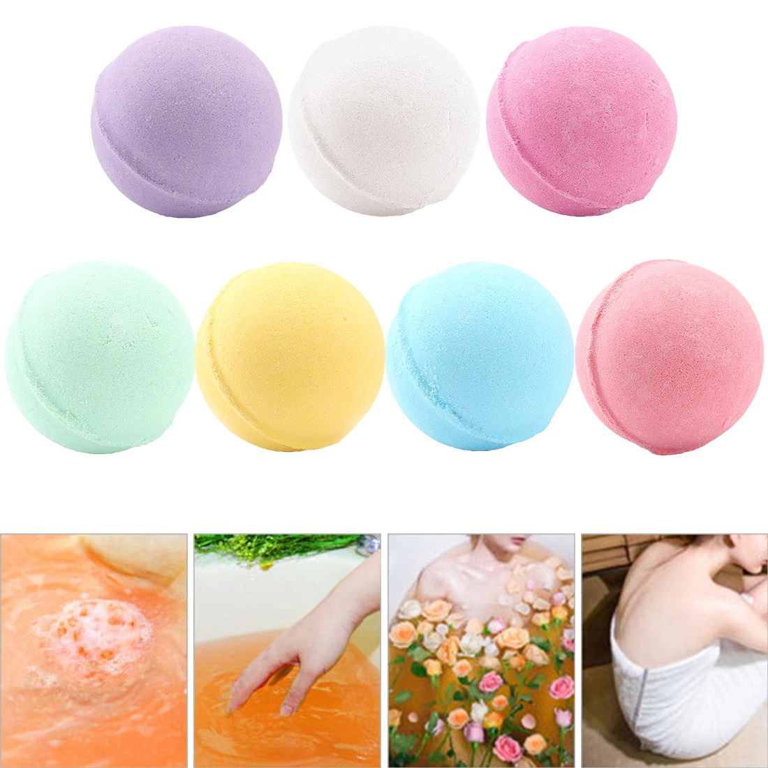 1pc Body Bath Ball Bomb Shape Deep Sea Bath SaltNatural Bubble Bath
