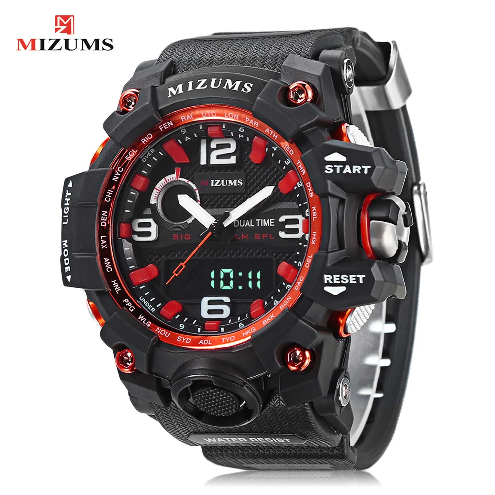 Digital Watch Men Waterproof Sports Watches Dual Time Zones Quatz Men's Watch PU Strap Shock Resist Luxury Brand Wrist Watch Man Digital Watch Men Waterproof Sports Watches Dual Time Zones Quatz Men's Watch PU Strap Shock Resist Luxury Brand Wrist Watch Man