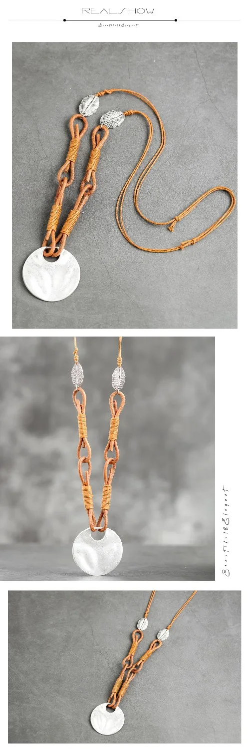 Женская мода подвеска Ювелирная цепочка Веревка на шею украшение бижутерия чокер, подарки длинное женское ожерелье с подвеской