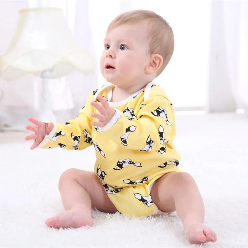 Baby Onesies Triangles Long sleeved Autumn And Winter Baby Clothes