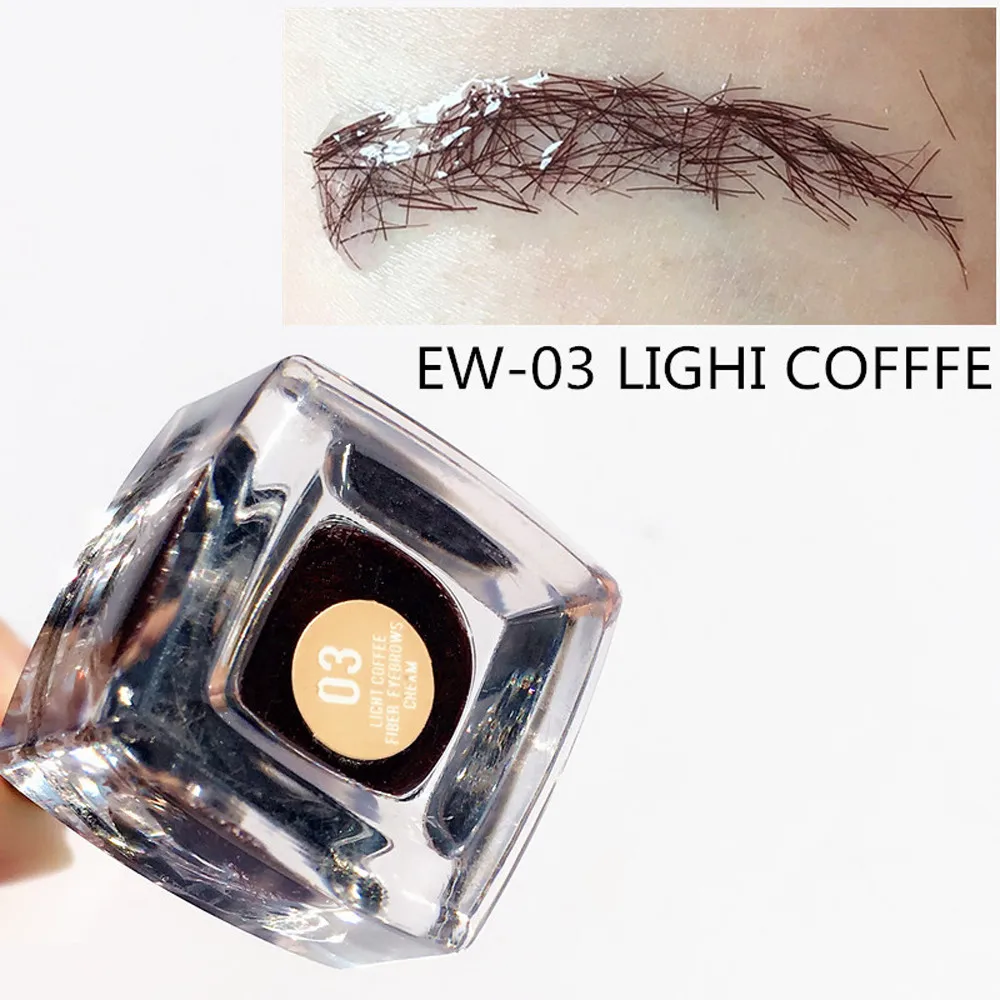 

1PC Waterproof 3D Eyebrow Extensions Gel Fiber Building Brow Hair and Eye Brow Enhancer Brush Waterproof5.9