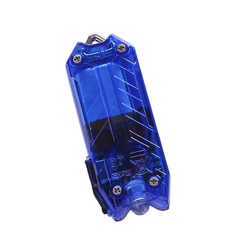 

USB Rechargeable Mini LED Flashlight Keychain Portable Keyring Light Torch Key Chain 45LM 2 Modes Tube Emergency Lamp H7TY0