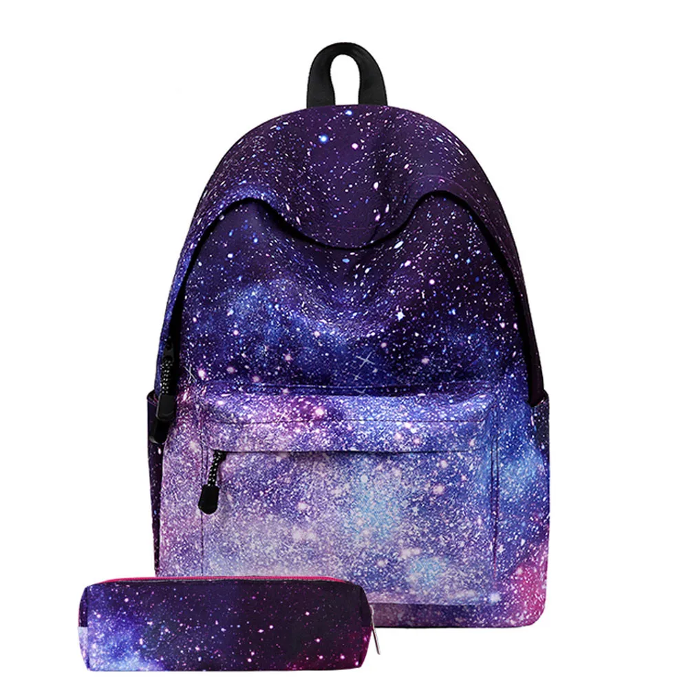 

School Backpack bag Stars Universe Space Printing Backpack For Teenage Girls Design Shoulder Zipper Back Pack Bags Luxury Bag#23