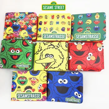 

Animated cartoon peripheral ELMO sesame street Elmo lovely students twenty percent short PU wallet purse