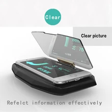 Kebidumei Автомобильный держатель для мобильного телефона HUD Дисплей Кронштейн лобового стекла проектор gps навигатор подставка для iPhone/samsung