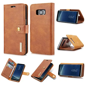 

Luxury Detachable Cover For Samsung Galaxy S8 S9 S10 Plus Two-fold Leather Wallet Flip Case For Samsung S8 S10E S9Plus Card Solt