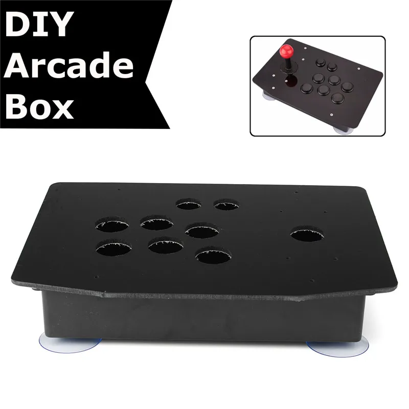 

Replacement Handle Arcade Game Kit DIY DIY Arcade Joystick Acrylic Panel Case Arcade Box InclinedPlane Black Relieve Arm Fatigue