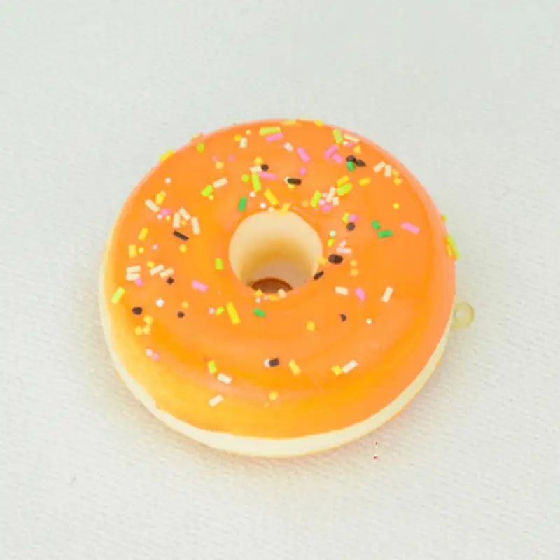 

1PC 5CM Kawaii Slow Rising Squishy Mini Donut Key Chain Chocolate Noodles Sweet Roll Phone Charms Straps