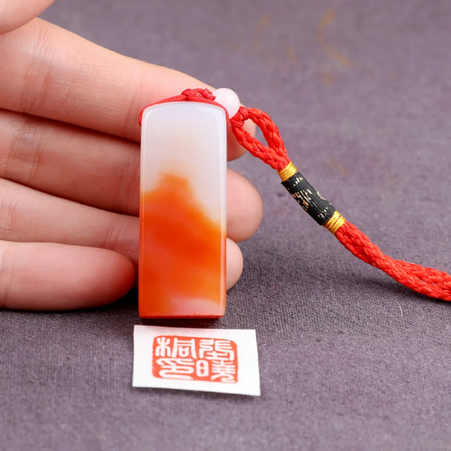 Billig Rot farbe Malerei Stempel Siegel Stein Handmade Carving Stein Skulptur Seal Stein Für Schule Kunst Liefert