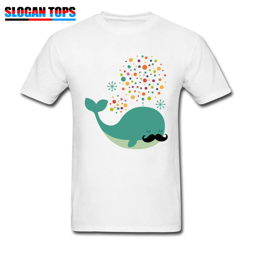 Firewhale T-Shirt for Men Design NEW YEAR DAY Tops Shirts Short Sleeve 2018 Discount Normal T-shirts Crewneck Cotton Firewhale white